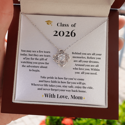 To My Daughter – Graduation 2026 Necklace /With Love, Mom