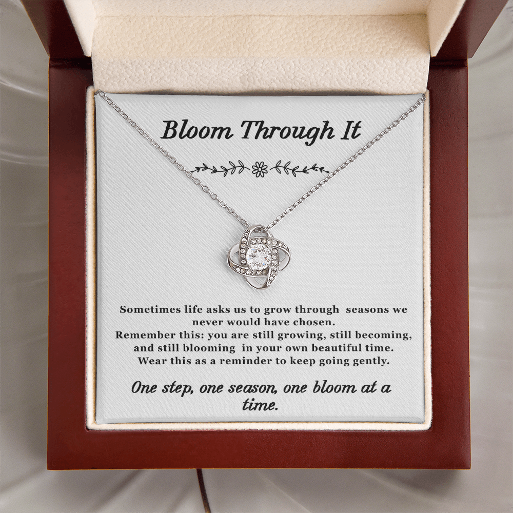 Bloom Through it Necklace Love-Knot