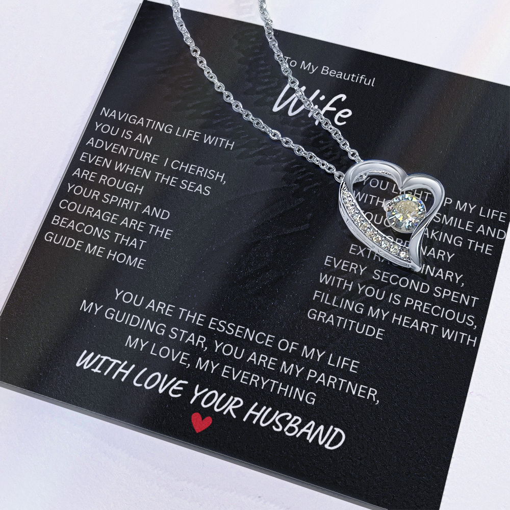 To My Beautiful Wife | My Everything | Forever Love Necklace